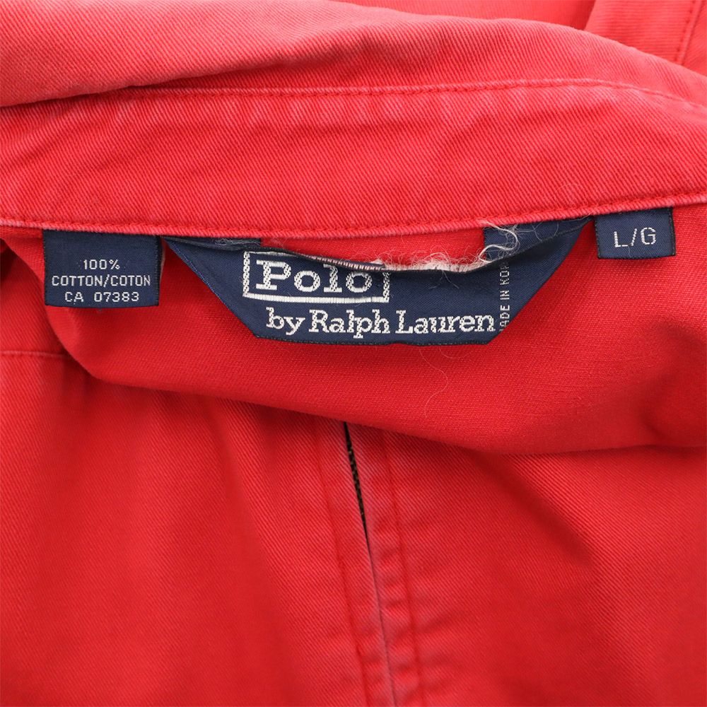 ポロバイラルフローレン 90s オールド スイングトップ L レッド Polo by Ralph Lauren メンズ