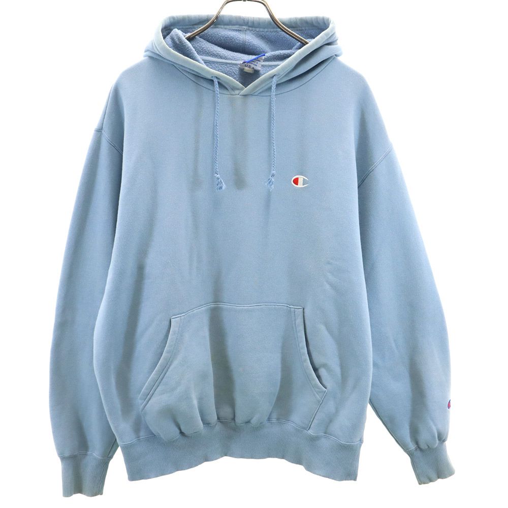 Champion チャンピオン 長袖 パーカー XL ブルー 裏起毛 メンズ