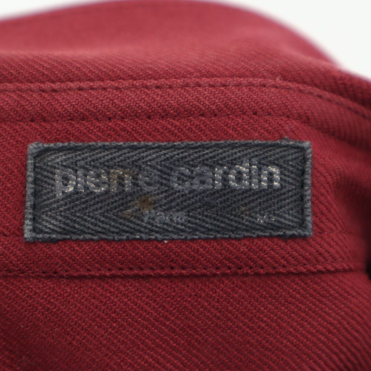 Pierre Cardin ピエールカルダン ウール 長袖 シャツ M レッド メンズ