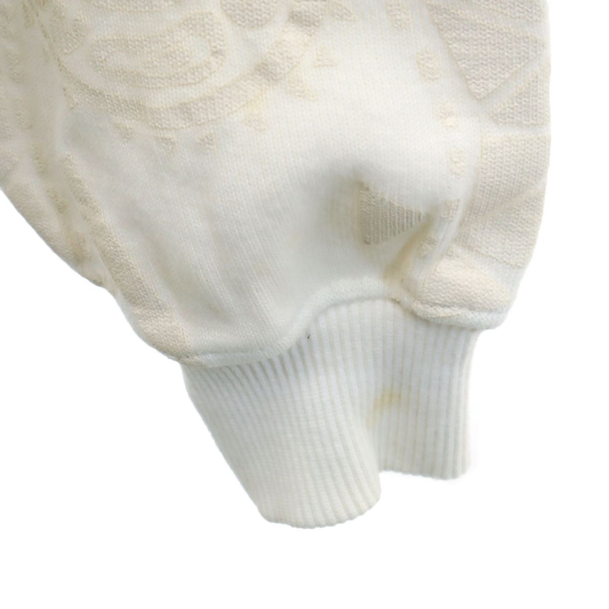 santa fe サンタフェ 日本製 総柄 長袖 トレーナー 3 ホワイト系 メンズ