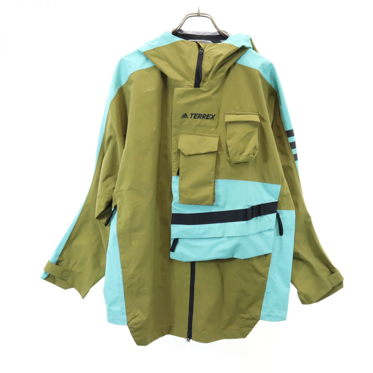 adidas アディダス TERREX ナイロンジャケット M カーキ系 フード メンズ