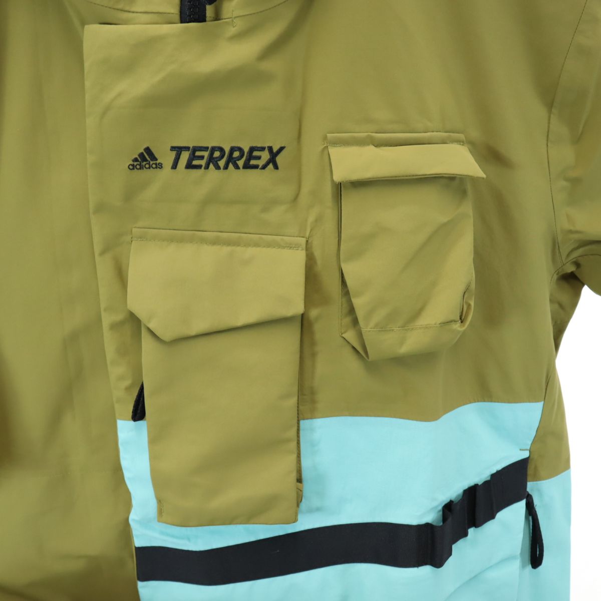 adidas アディダス TERREX ナイロンジャケット M カーキ系 フード メンズ
