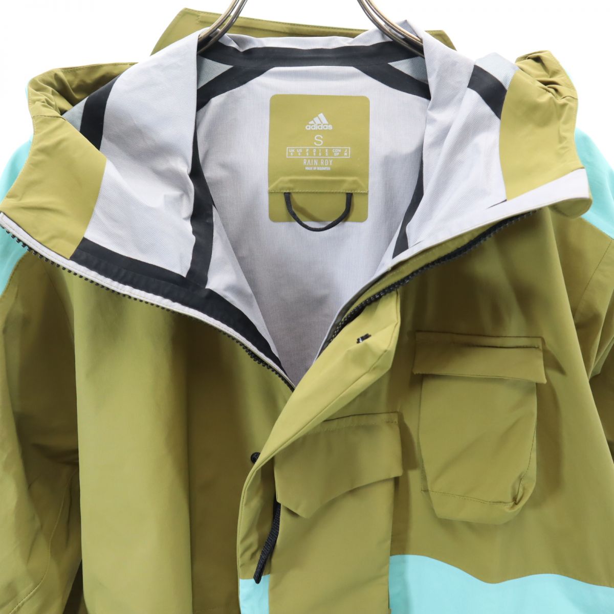 adidas アディダス TERREX ナイロンジャケット M カーキ系 フード メンズ