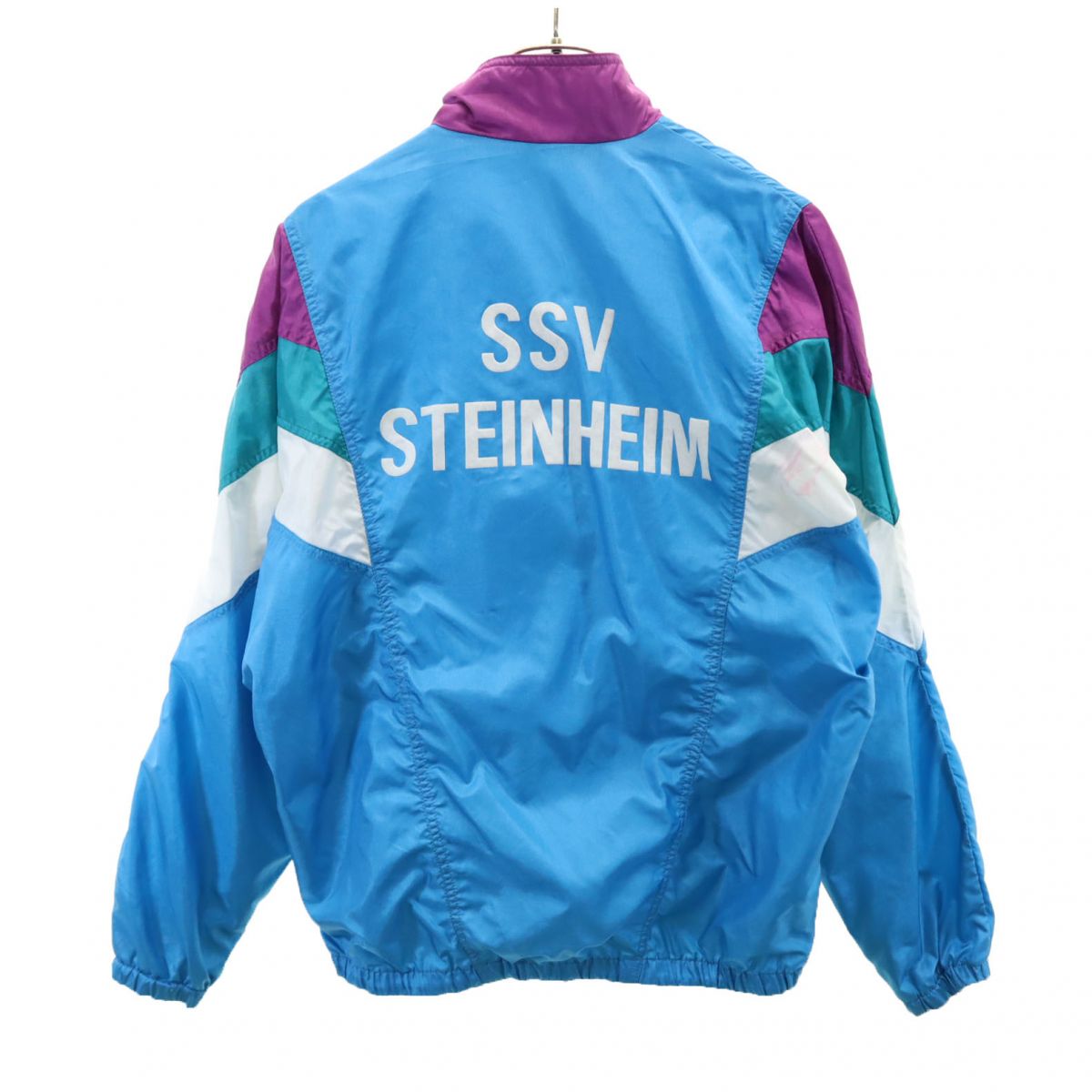 adidas アディダス 80s ヴィンテージ トレフォイルロゴ ナイロンジャケット XS(M) ブルー系 メンズ