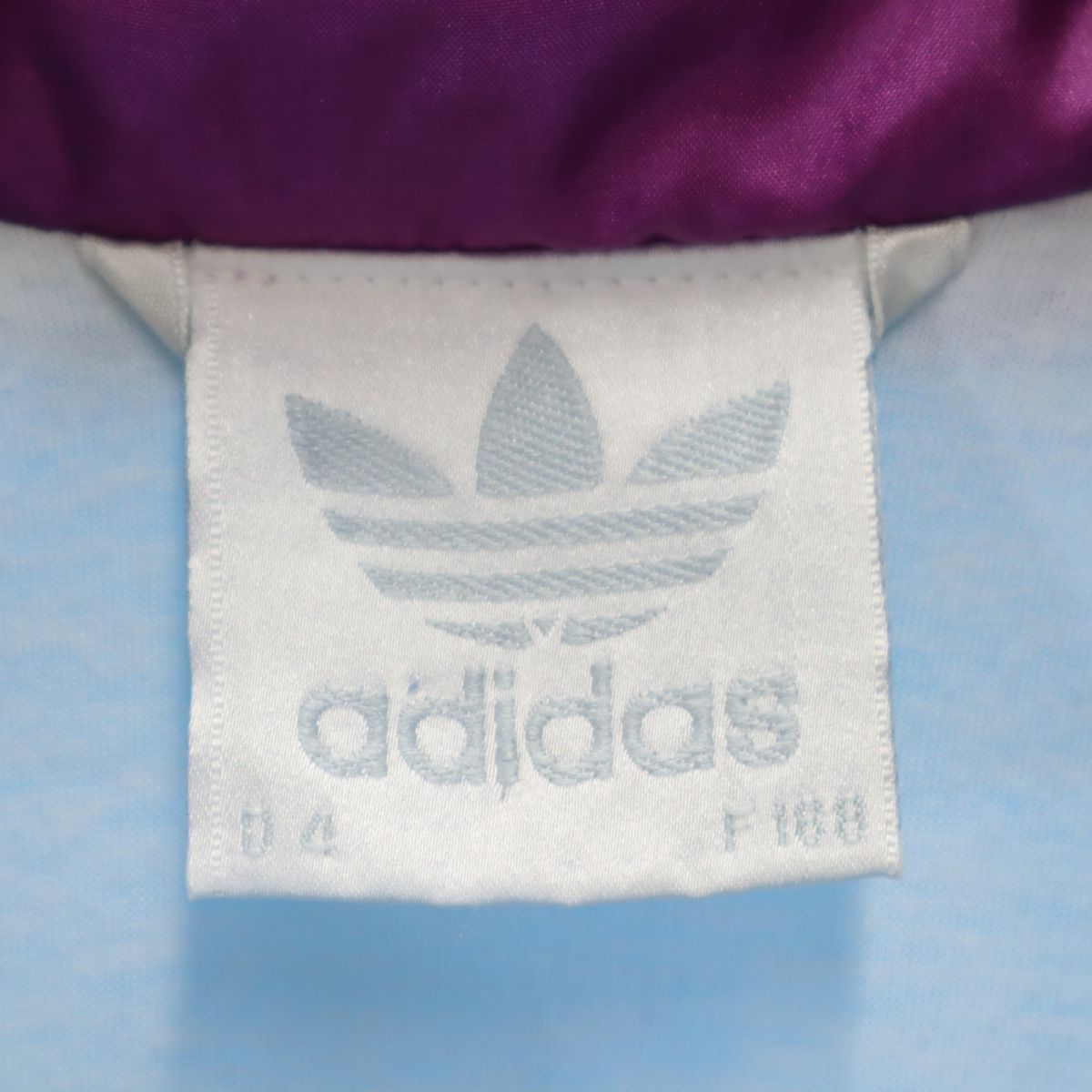adidas アディダス 80s ヴィンテージ トレフォイルロゴ ナイロンジャケット XS(M) ブルー系 メンズ