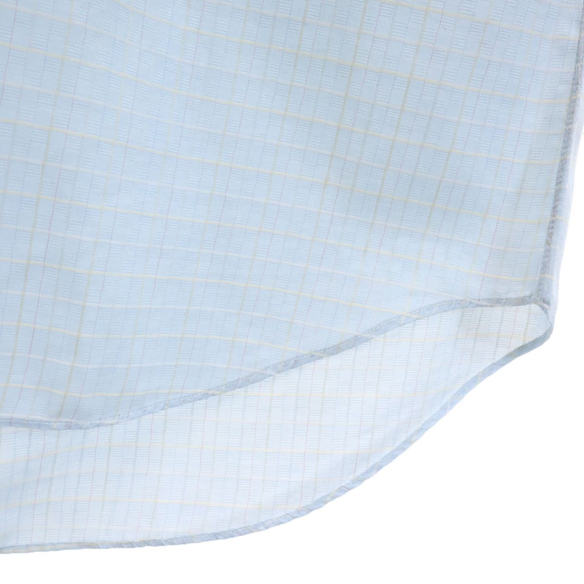 GIVENCHY ジバンシィ ジェントルマン チェック柄 長袖 ワイシャツ ブルー系 GENTLEMAN PARIS メンズ