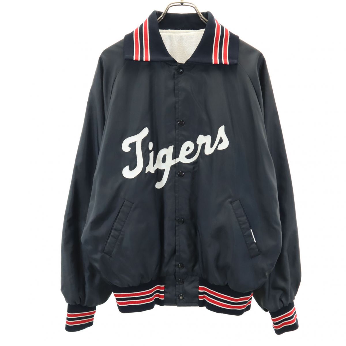 OLD オールド 80s 90s USA製 Tigers ナイロンジャケット ブラック系 メンズ