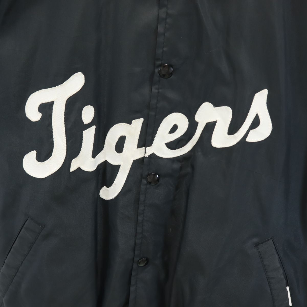 OLD オールド 80s 90s USA製 Tigers ナイロンジャケット ブラック系 メンズ