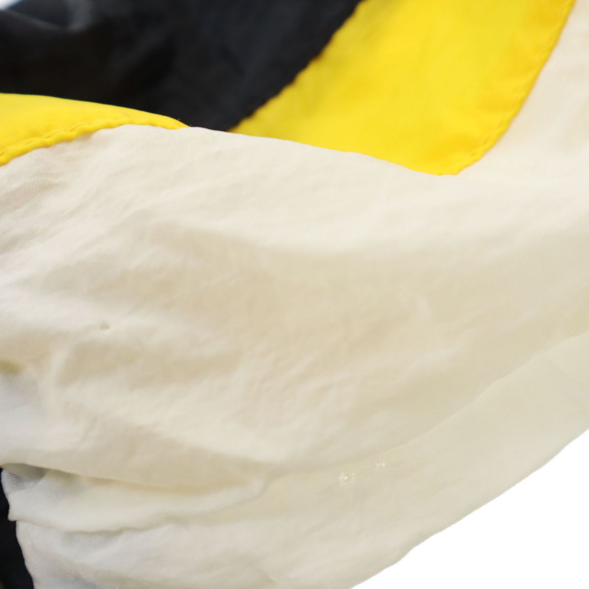 NIKE ナイキ 90s オールド 白タグ ハーフジップ ナイロンジャケット M 白×黒 プルオーバー メンズ