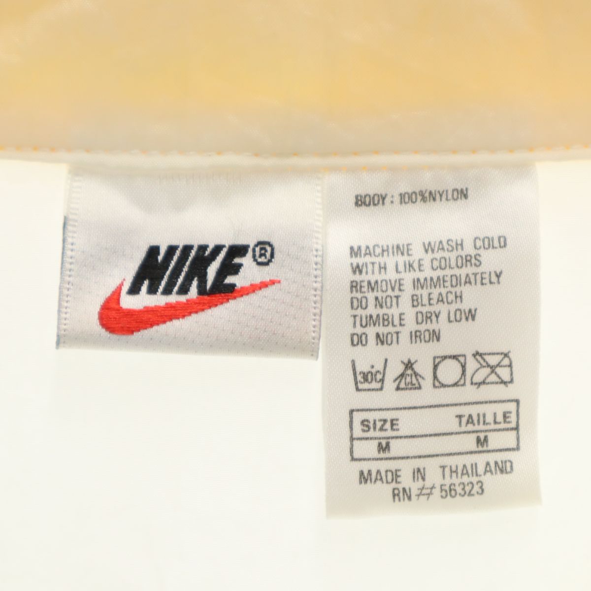 NIKE ナイキ 90s オールド 白タグ ハーフジップ ナイロンジャケット M 白×黒 プルオーバー メンズ