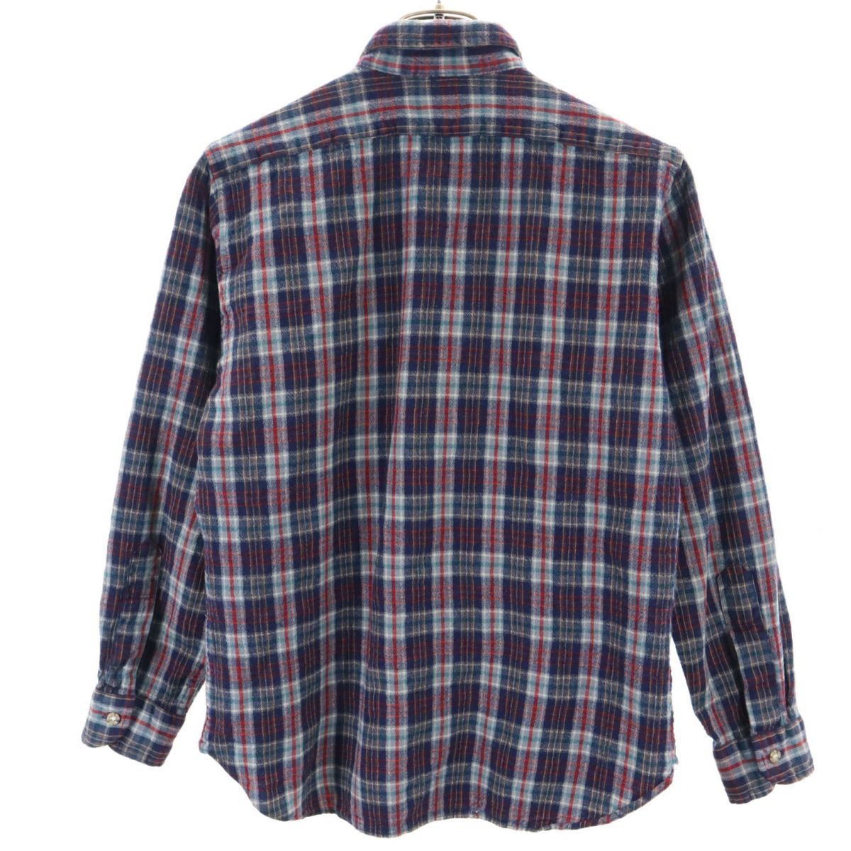 PENDLETON ペンドルトン 70s USA製 ヴィンテージ チェック柄 長袖 ウール ボタンダウンシャツ L メンズ