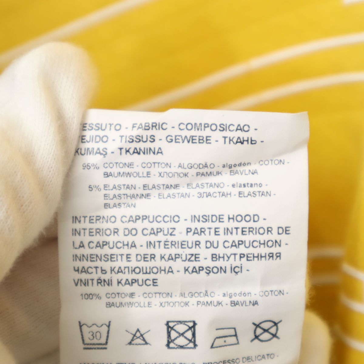 Emporio Armani エンポリオアルマーニ 長袖 パーカー 142CM イエロー キッズ