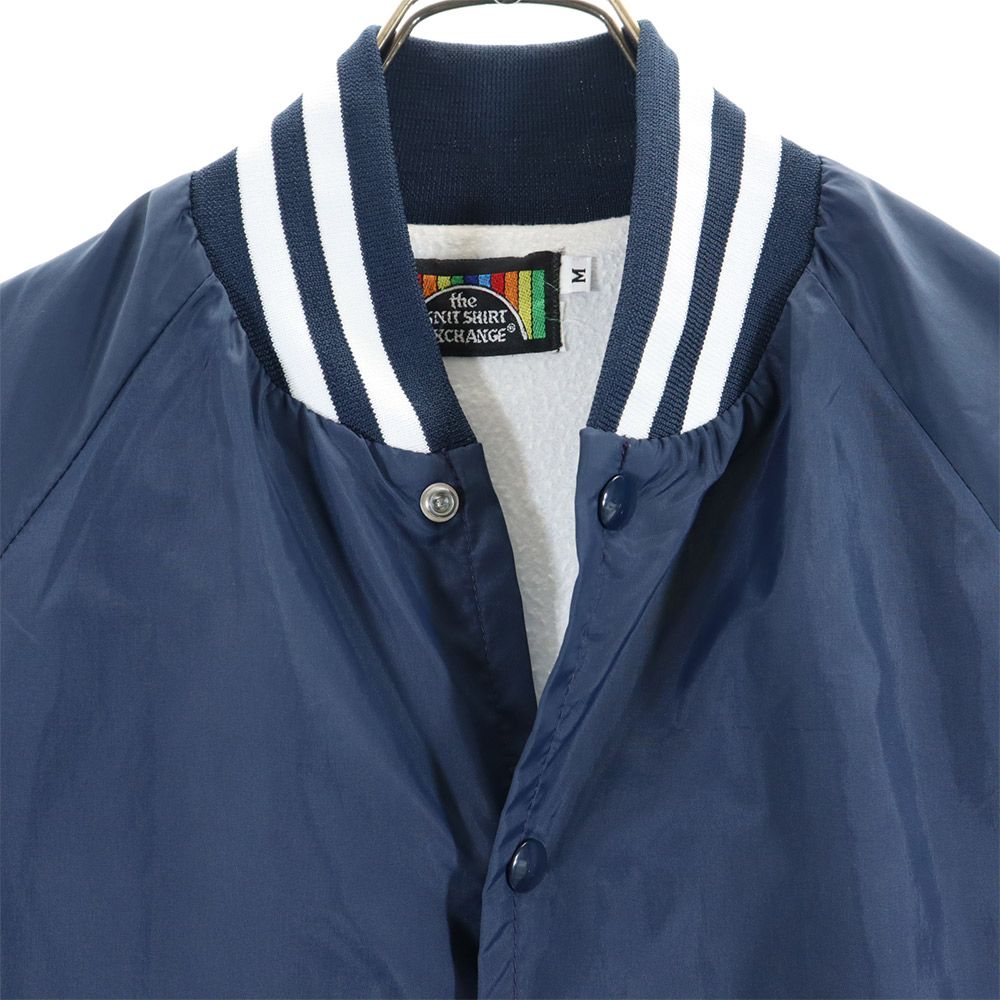 knit shirt exchange 90s オールド 長袖 スタジャン M ネイビー系 メンズ