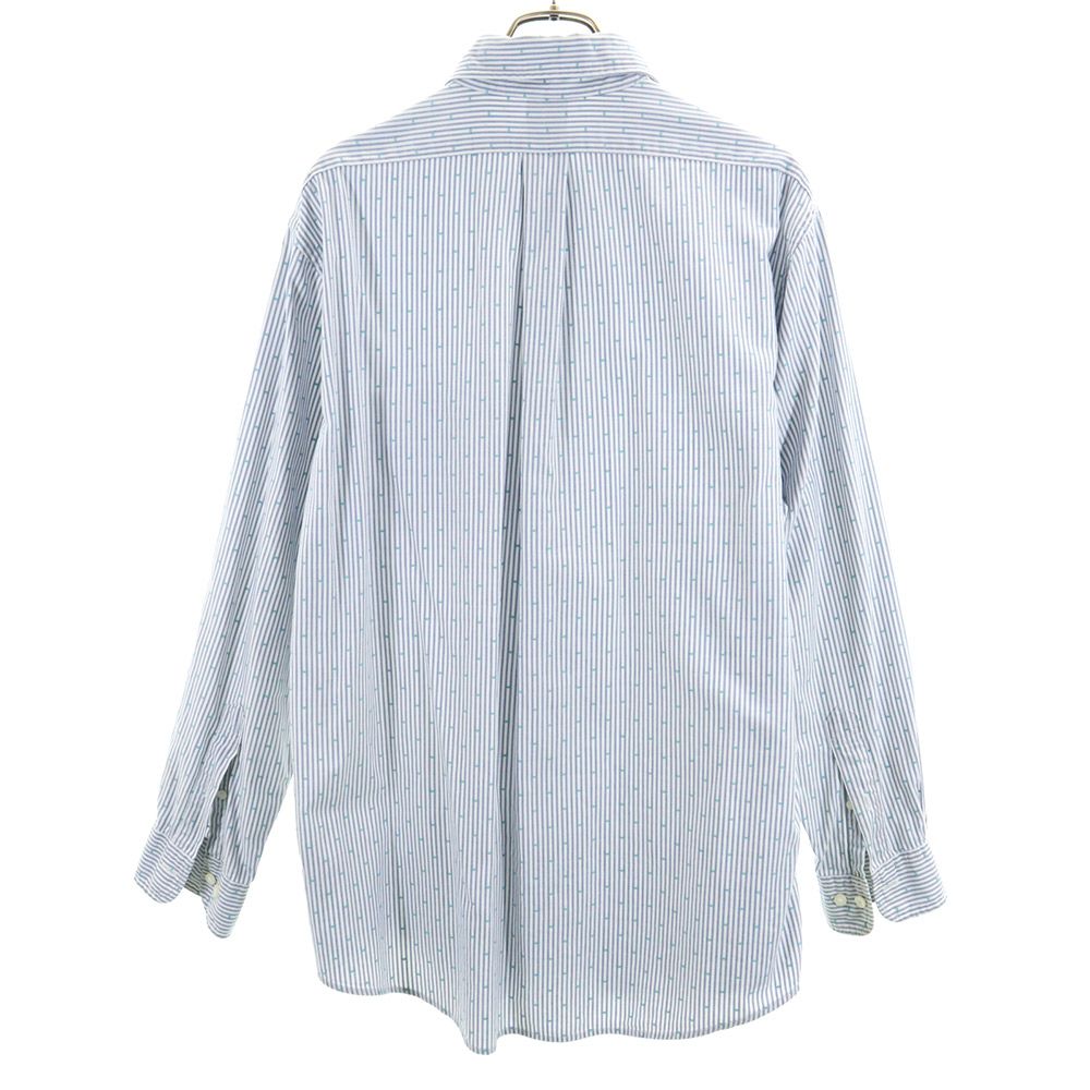 ブルックスブラザーズ ストライプ 長袖 ボタンダウンシャツ L ブルー系 Brooks Brothers メンズ