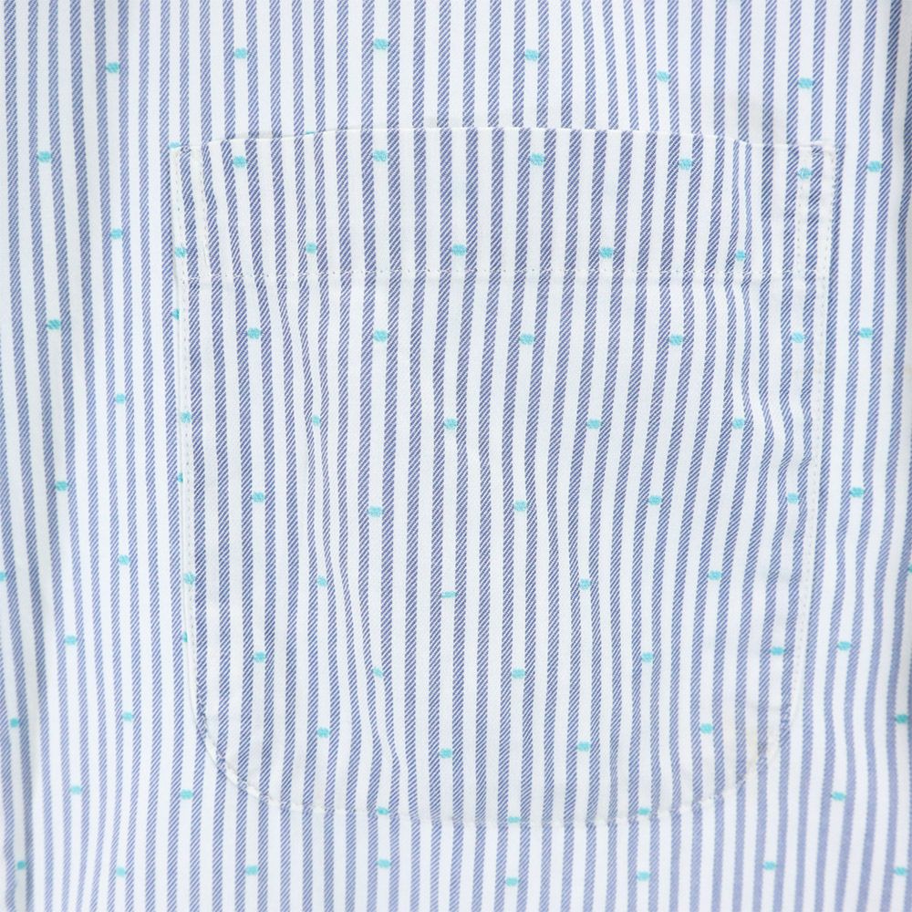 ブルックスブラザーズ ストライプ 長袖 ボタンダウンシャツ L ブルー系 Brooks Brothers メンズ