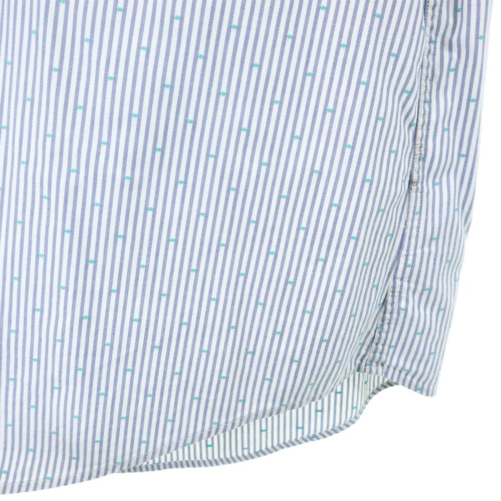 ブルックスブラザーズ ストライプ 長袖 ボタンダウンシャツ L ブルー系 Brooks Brothers メンズ