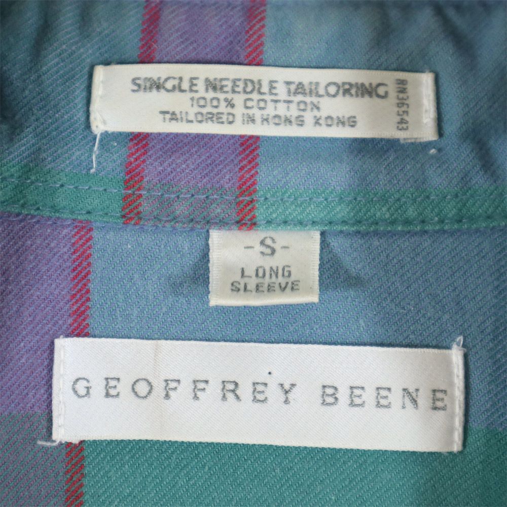 GEOFFREY BEENE ジェフリービーン 長袖 ボタンダウンシャツ S メンズ