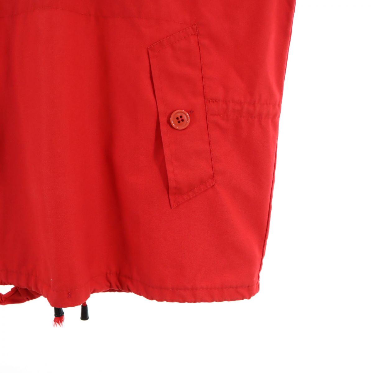 EURO WORK ユーロワーク 70s 80s ヴィンテージ スノーパーカー ハーフボタン ジャケット 14 レッド プルオーバー メンズ