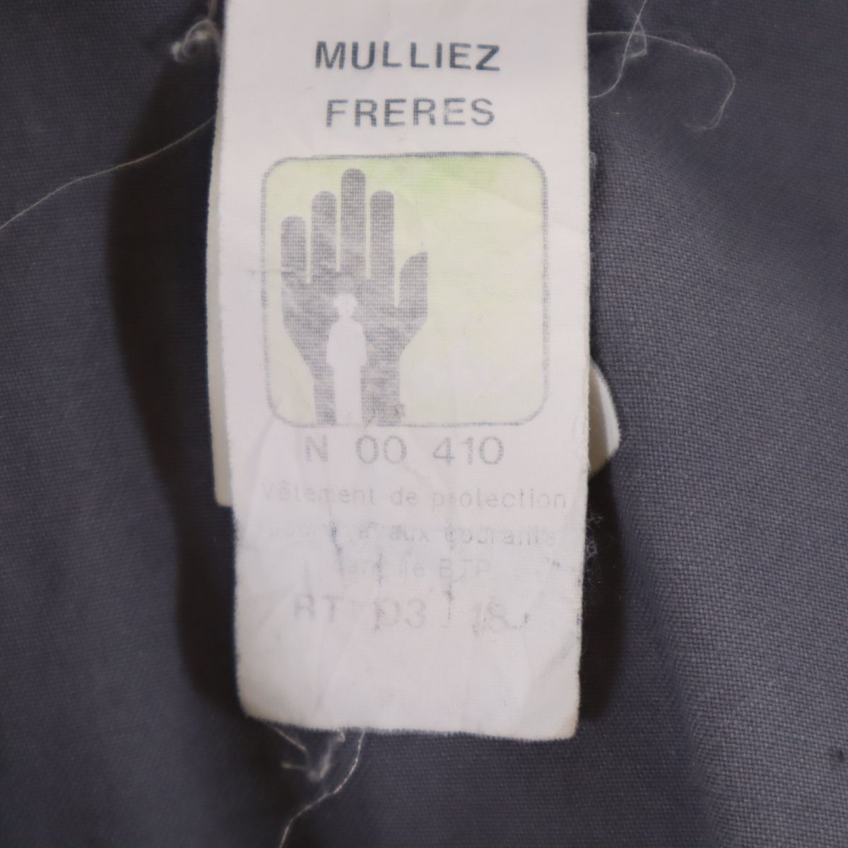 MULLIEZ 80s ユーロワーク ヴィンテージ ライン入り ジャケット 104-108 グレー系 メンズ