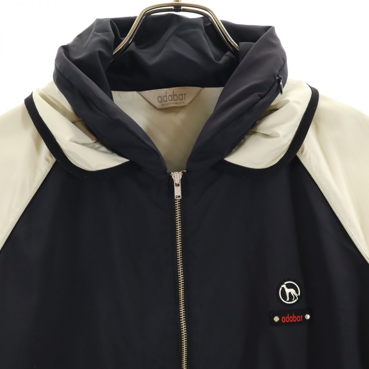 adabat アダバット ゴルフ ウェア 40 ブラック×アイボリー レディース