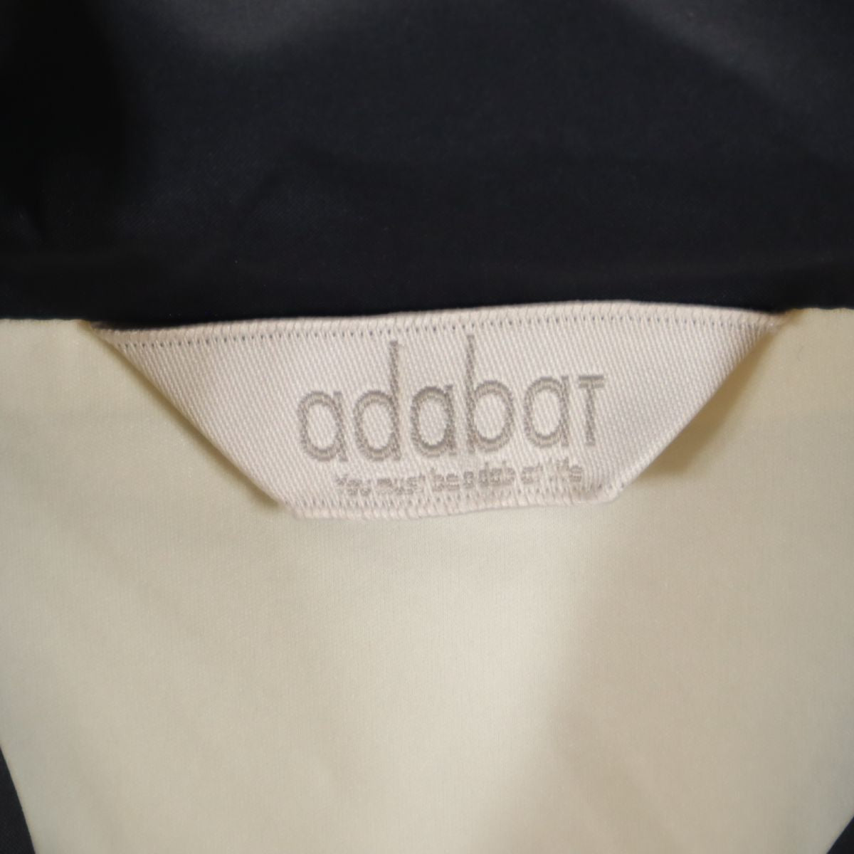 adabat アダバット ゴルフ ウェア 40 ブラック×アイボリー レディース