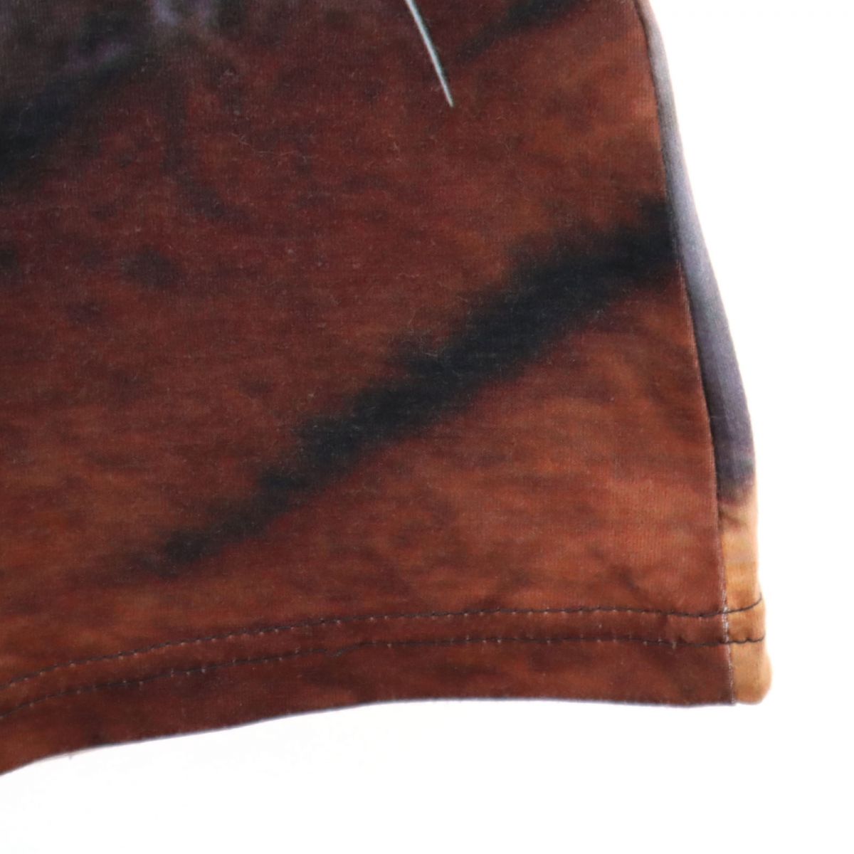 GLAENOHY 虎プリント 半袖 Tシャツ M ブラウン系 ストレッチ メンズ