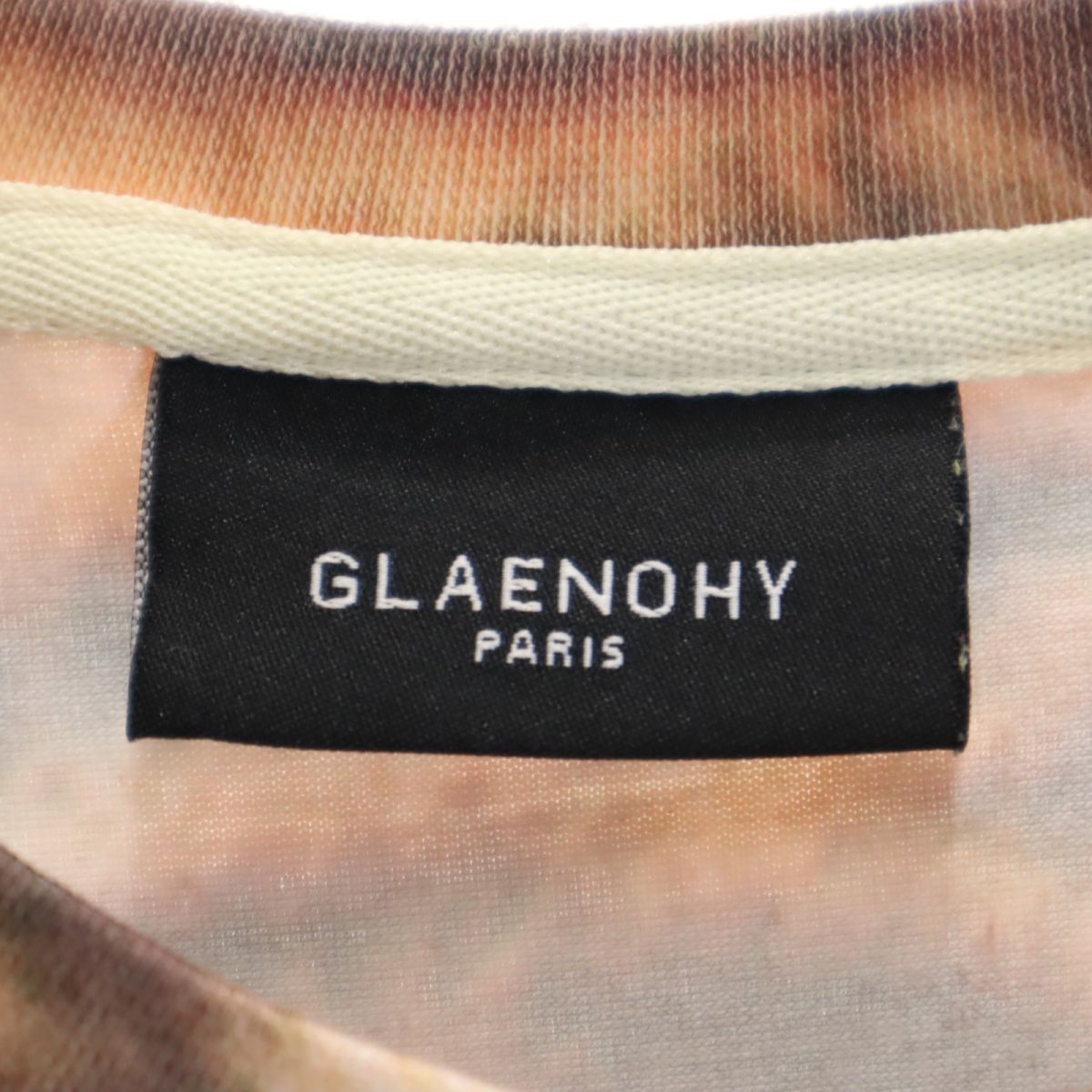 GLAENOHY 虎プリント 半袖 Tシャツ M ブラウン系 ストレッチ メンズ