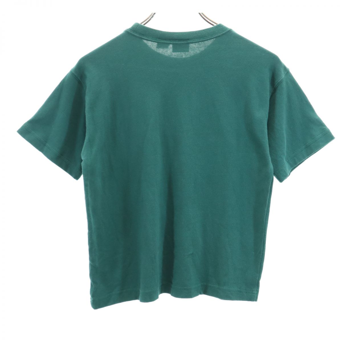 ACME KIDS ワーナーブラザーズ ルーニーチューンズ刺繍 半袖 Tシャツ M グリーン 胸ポケット キッズ