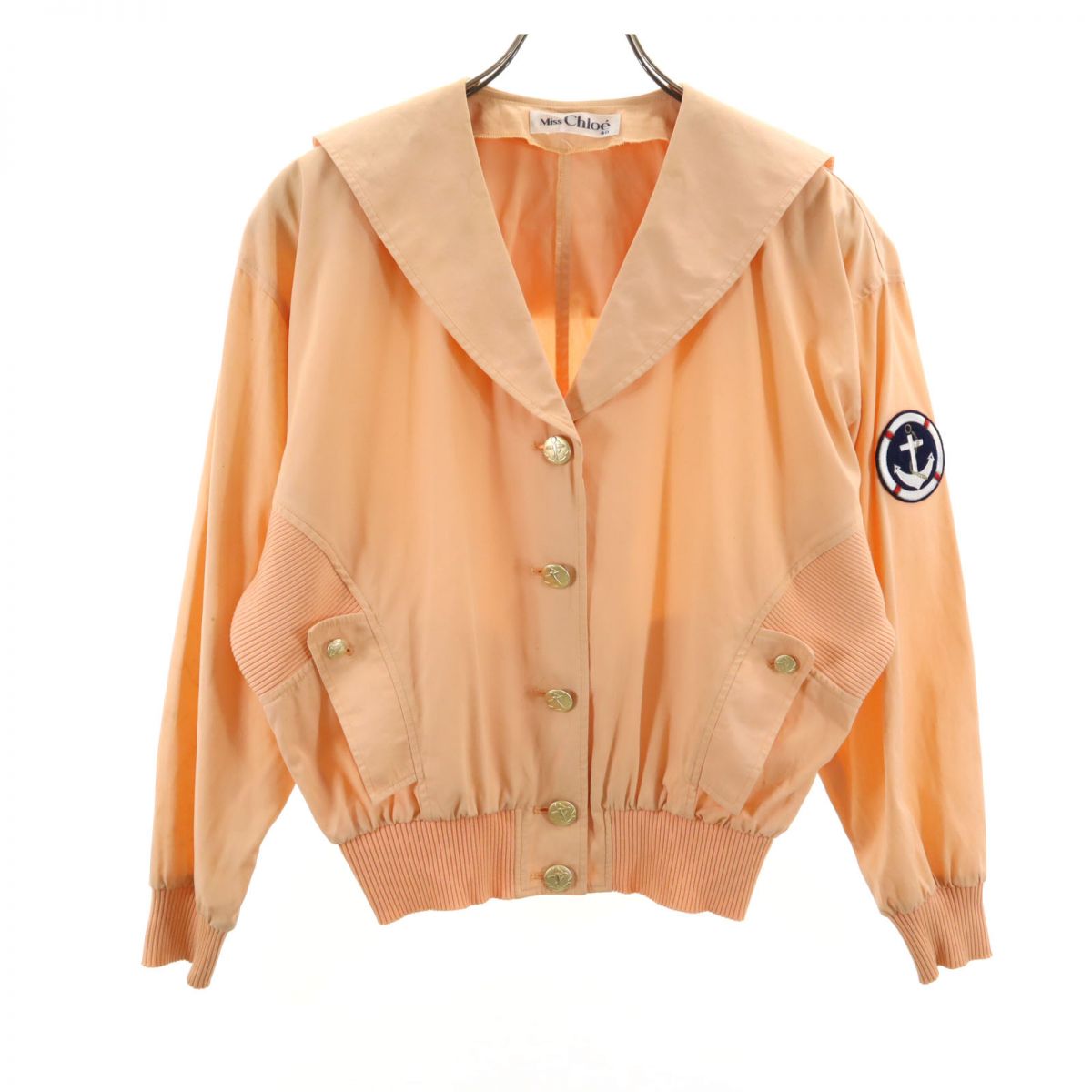 miss chloe ミスクロエ 日本製 コットン ジャケット 40 オレンジ系 レディース