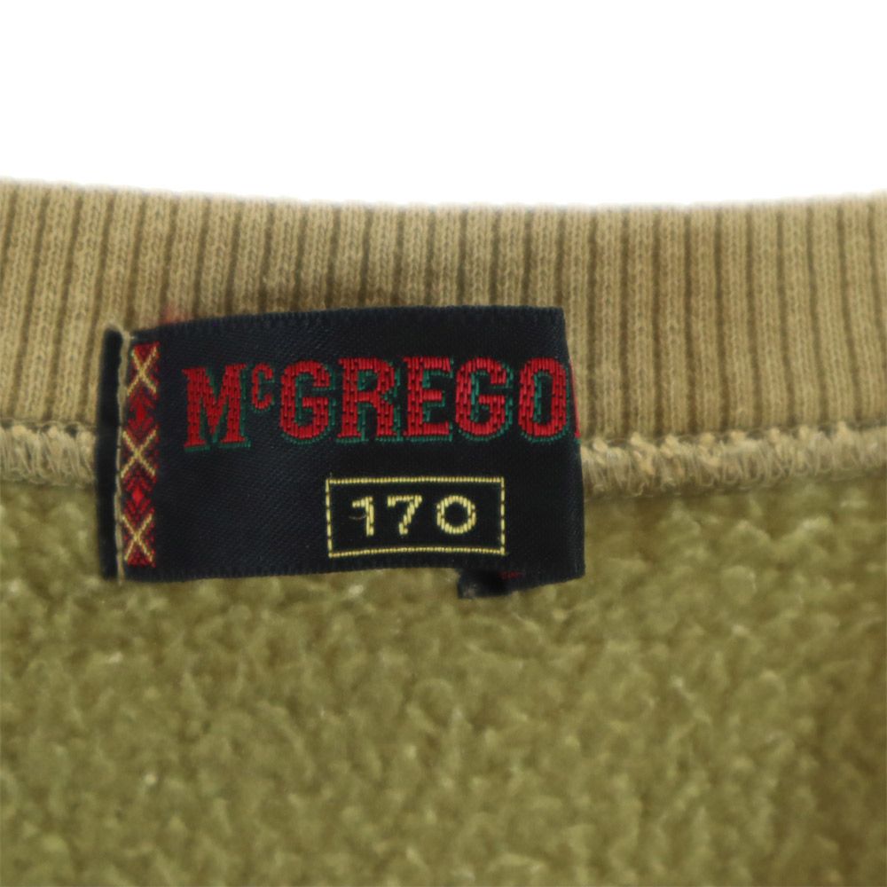 McGregor マックレガー 日本製 長袖 スウェット トレーナー 170 ベージュ系 裏起毛 メンズ