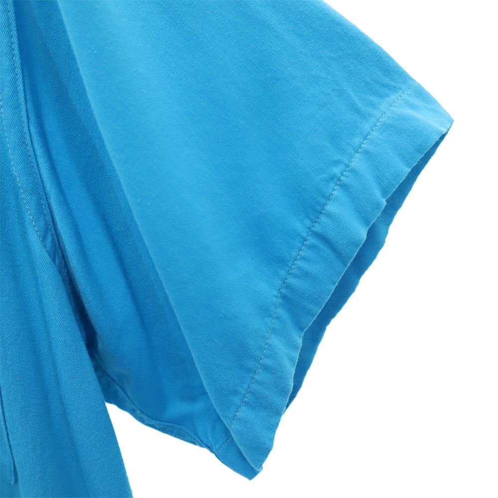 ナットナスト 60s 70s ヴィンテージ ボーリングシャツ バックプリント 半袖 オープンカラーシャツ ブルー NAT NAST 刺繍 メンズ