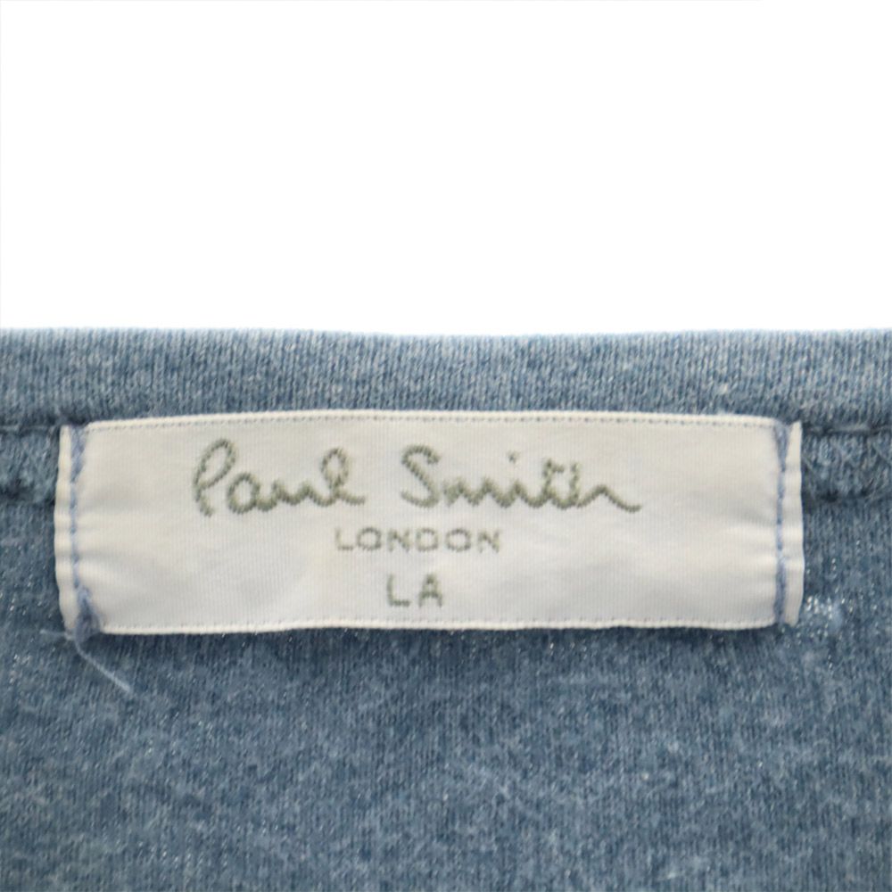 Paul Smith ポールスミス 日本製 半袖 Vネック Tシャツ LA ネイビー メンズ