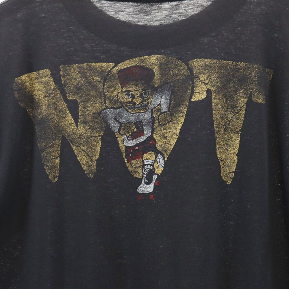 OLD オールド 80s 90s アンスラックス バンドT ノットマン 半袖 Tシャツ 黒 メンズ