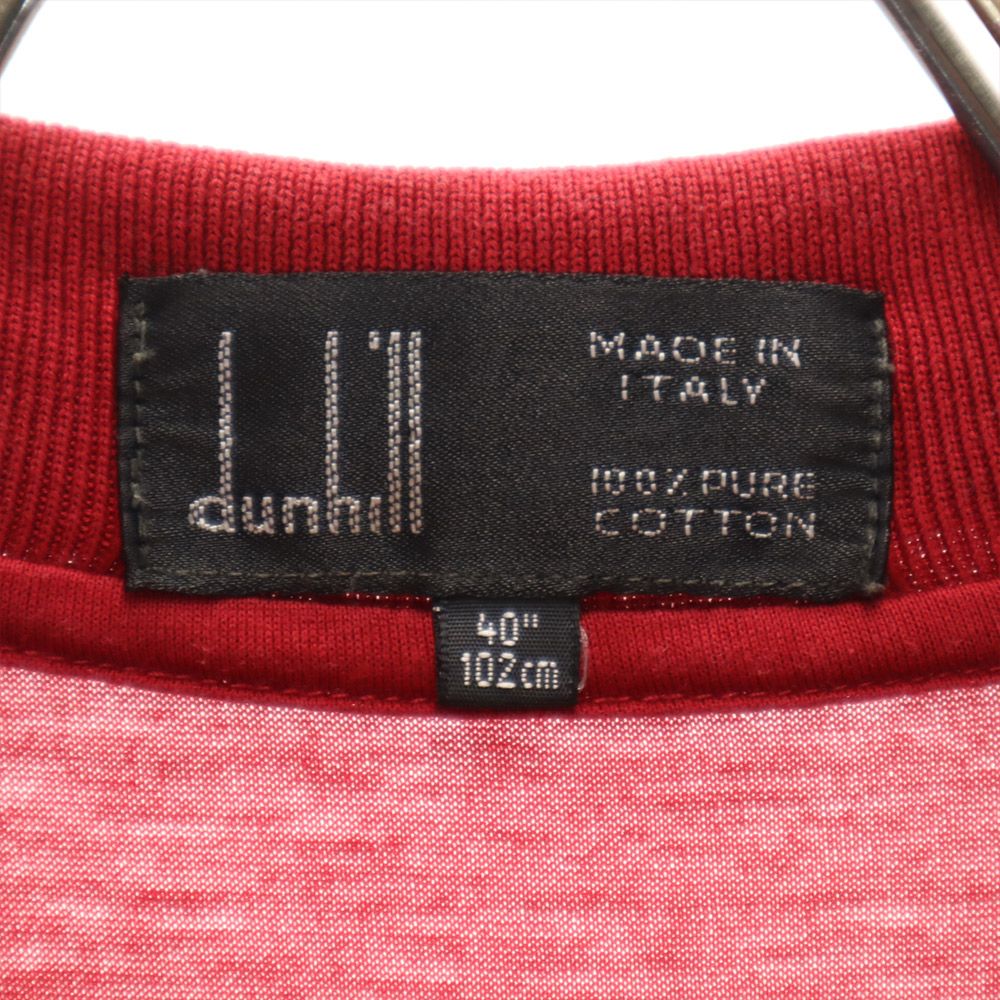 ダンヒル 90s イタリア製 オールド 半袖 ポロシャツ 40 赤 Dunhill メンズ