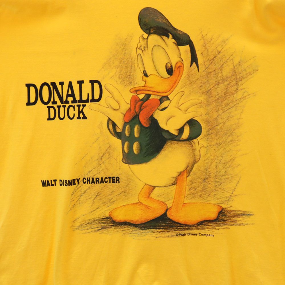 DIA CLUB オールド プリント 半袖 Tシャツ M-L イエロー DIA CLUB メンズ