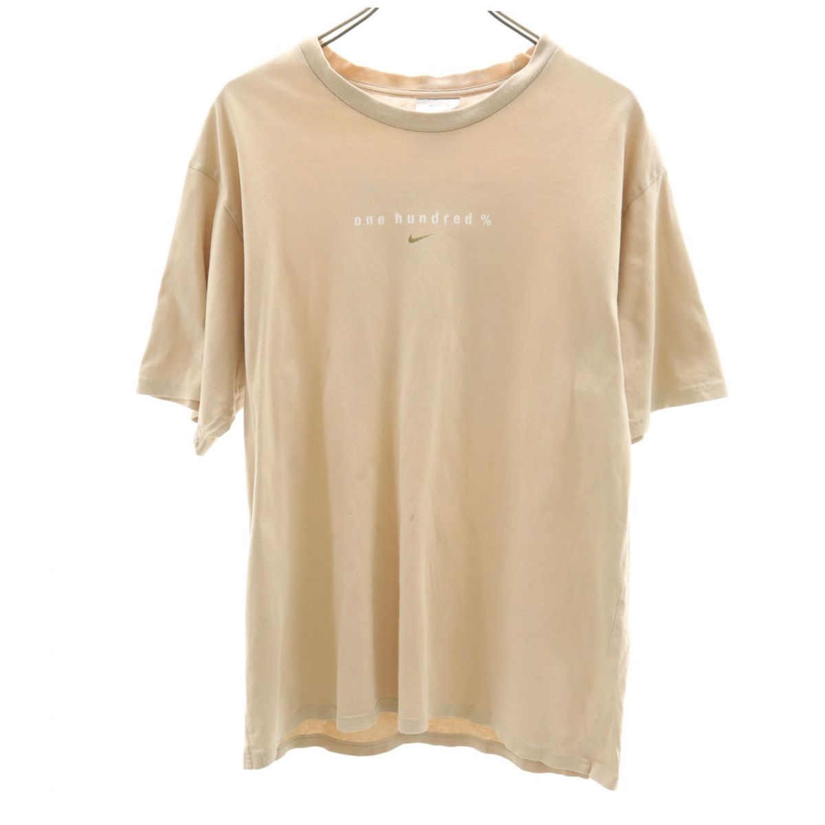 NIKE ナイキ 半袖 Tシャツ M ベージュ メンズ