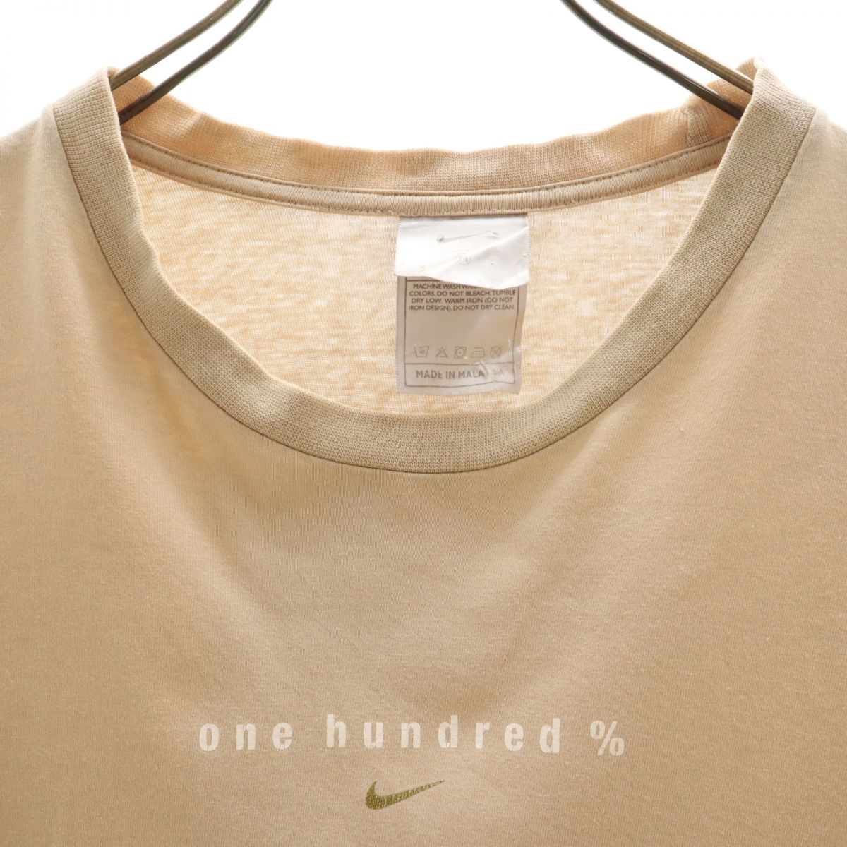 NIKE ナイキ 半袖 Tシャツ M ベージュ メンズ