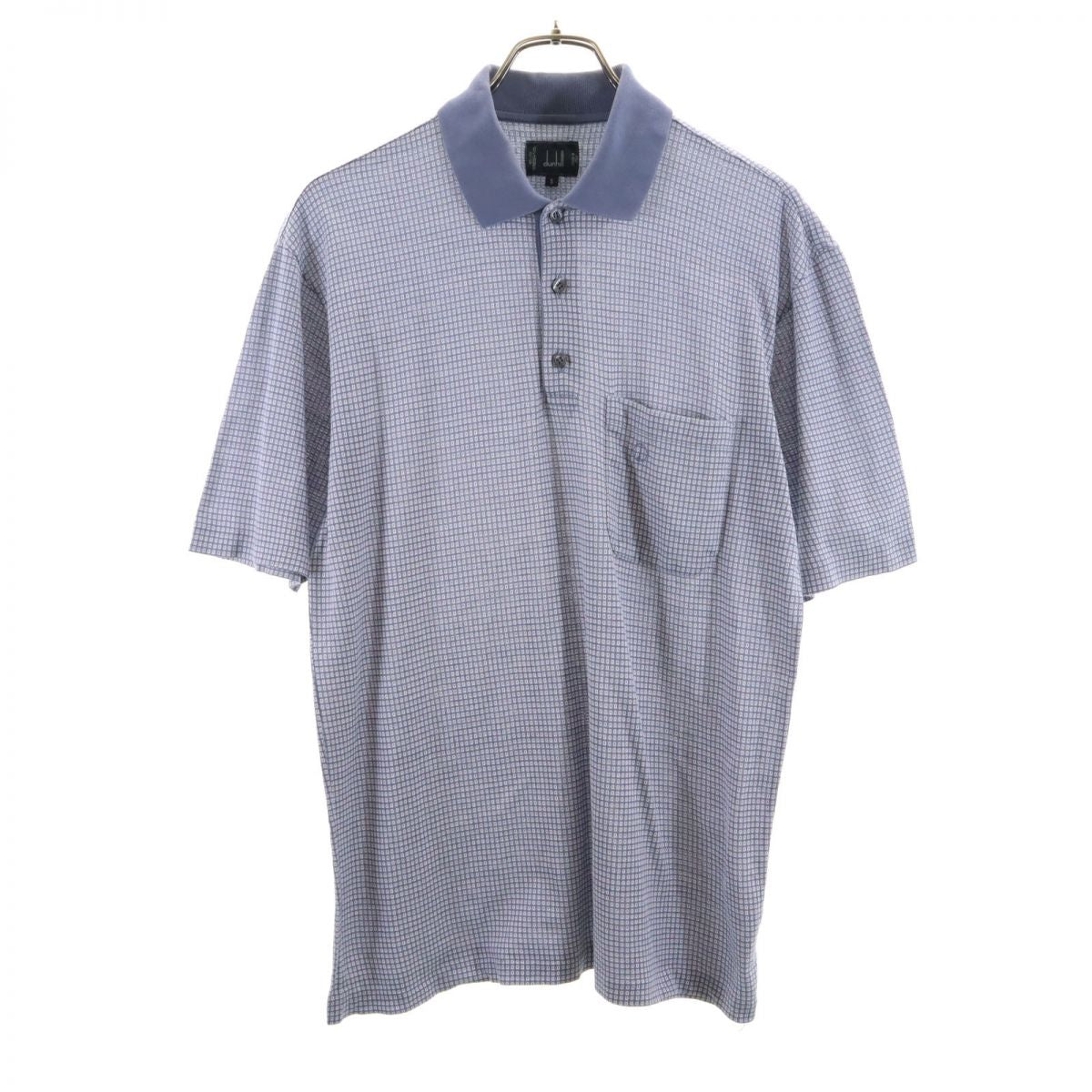 ダンヒル イタリア製 半袖 ポロシャツ S ブルー系 Dunhill メンズ