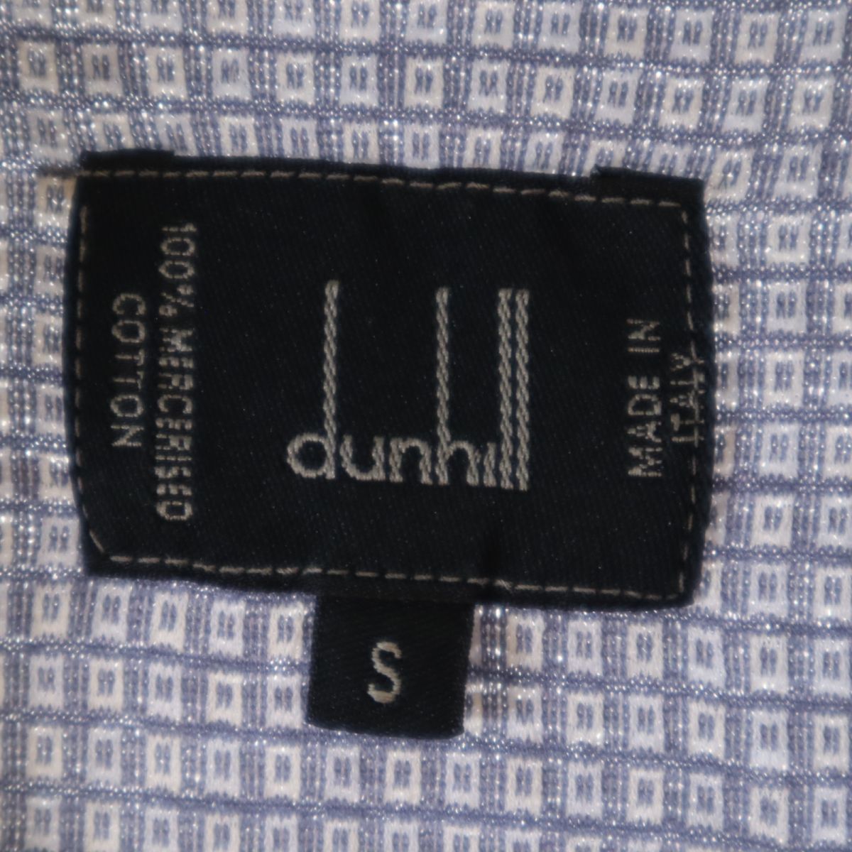ダンヒル イタリア製 半袖 ポロシャツ S ブルー系 Dunhill メンズ