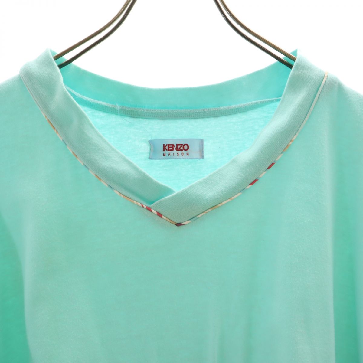 KENZO ケンゾー 半袖 Vネック Tシャツ 水色系 MAISON メンズ