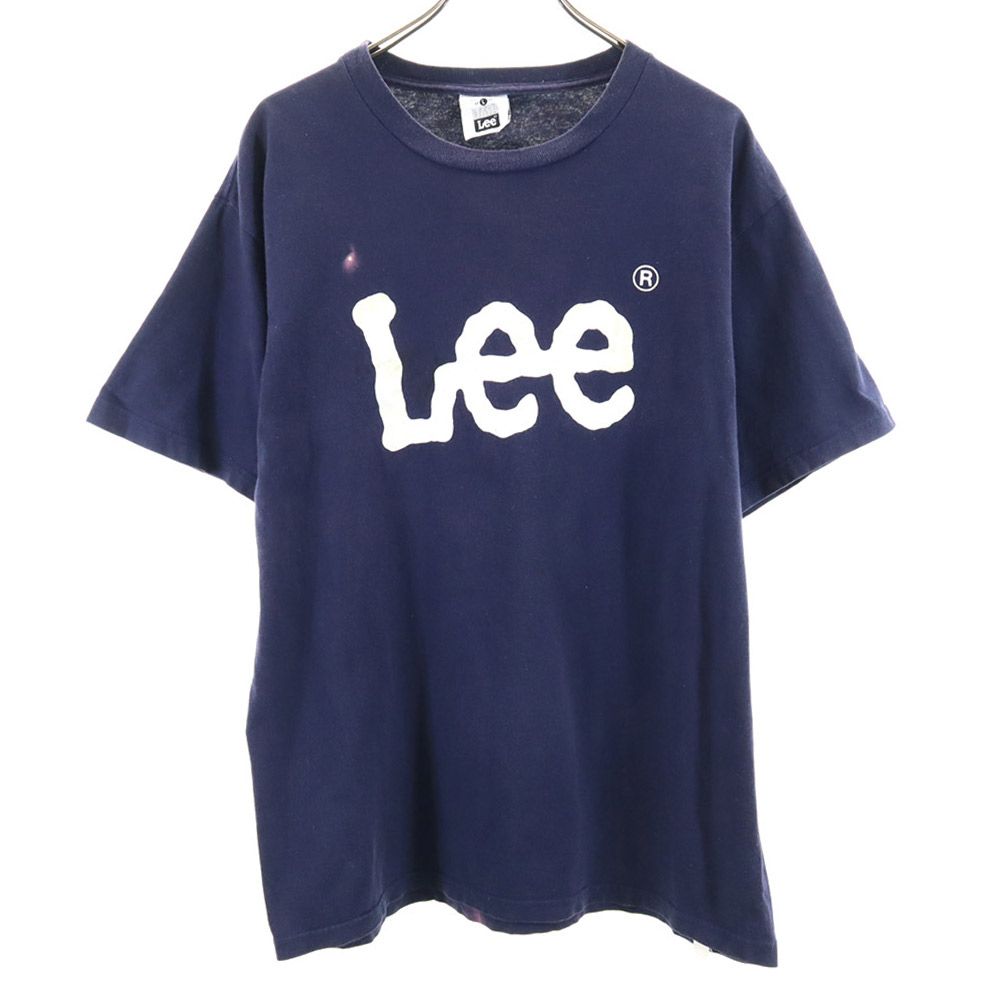Lee リー 90s USA製 オールド 半袖 Tシャツ L ネイビー メンズ