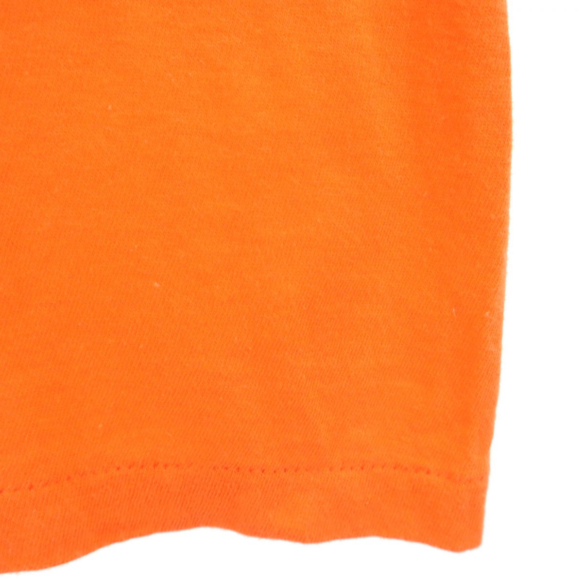 ステッドマン 80s ヴィンテージ プリント 半袖 Tシャツ L オレンジ STEDMAN メンズ