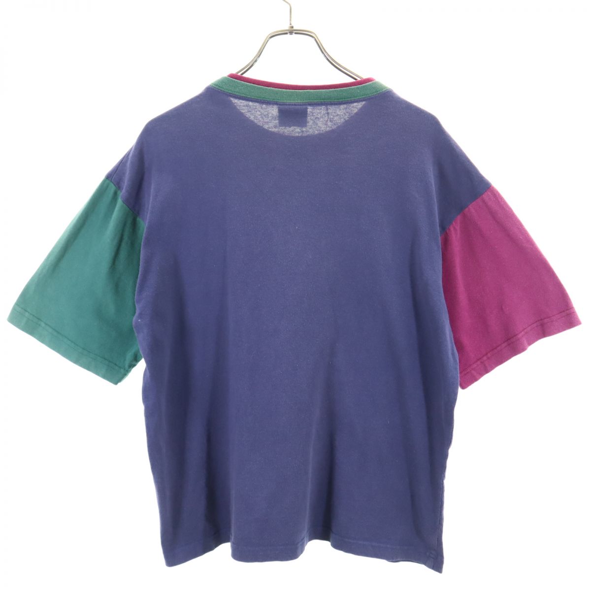 HAPPY SHIRTS 90s USA製 オールド 半袖 Tシャツ L ネイビー系 メンズ