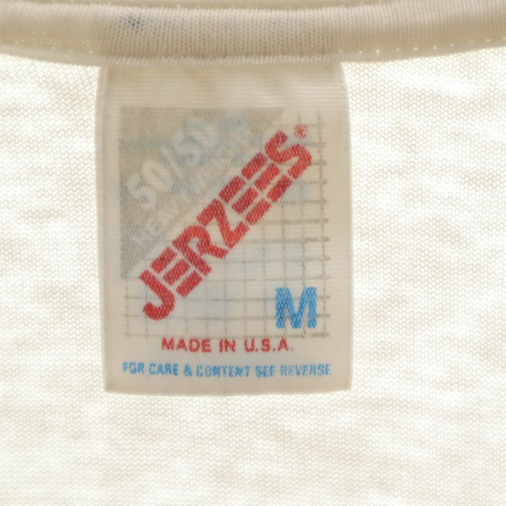 JERZEES ジャージーズ 90s USA製 オールド 半袖 Tシャツ M ホワイト系 メンズ