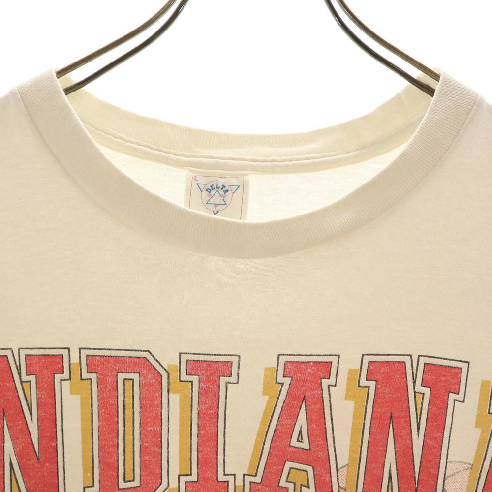 DELTA デルタ 90s USA製 オールド 半袖 Tシャツ L ホワイト系 メンズ
