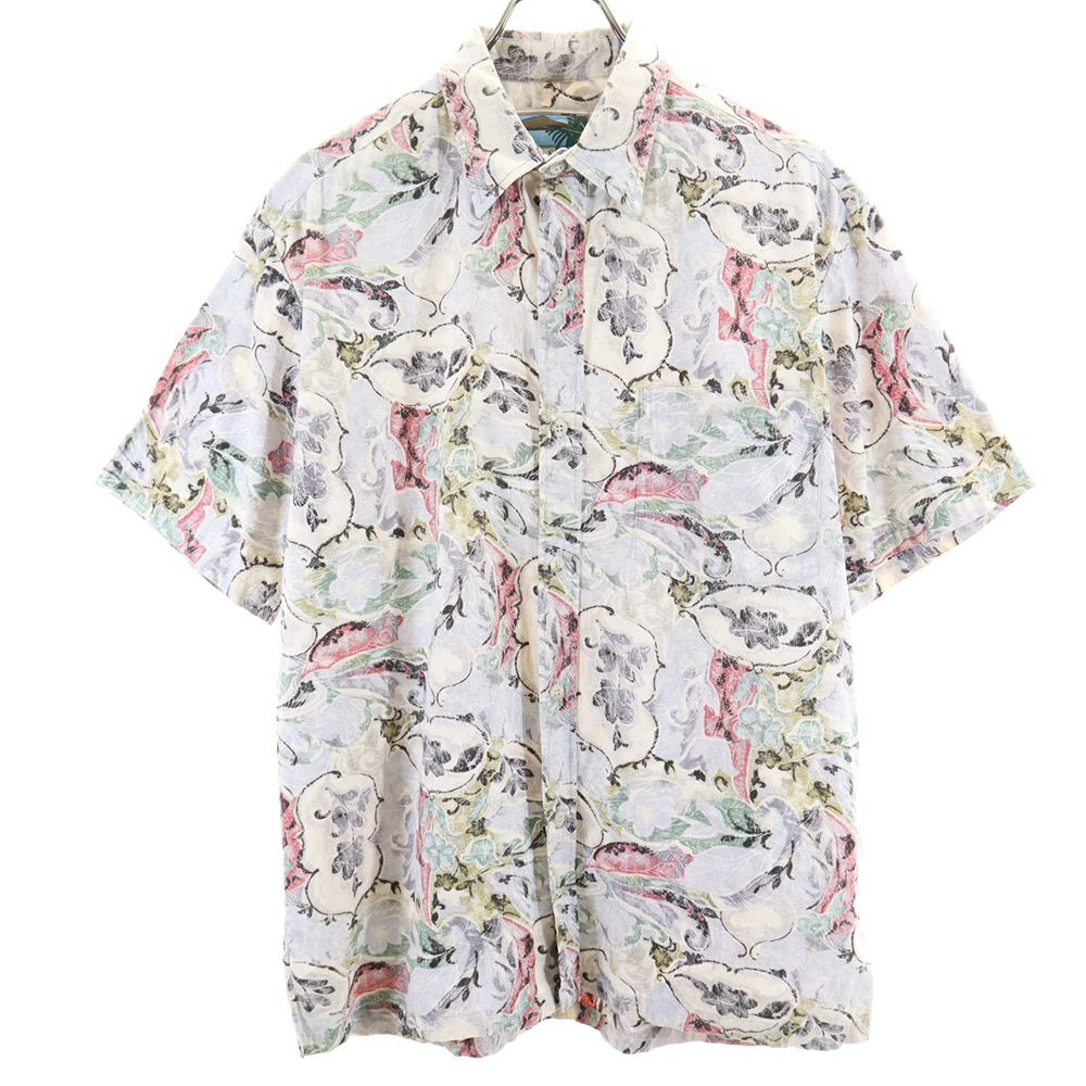 COOKE STREET クックストリート 90s ハワイ USA製 オールド 総柄 半袖 アロハシャツ M メンズ