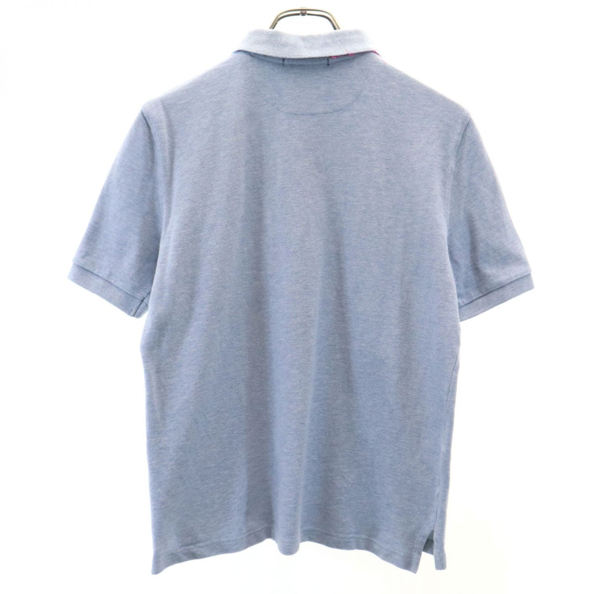Psycho Bunny サイコバニー 日本製 ゴルフ 半袖 ポロシャツ L ブルー系 鹿の子 メンズ