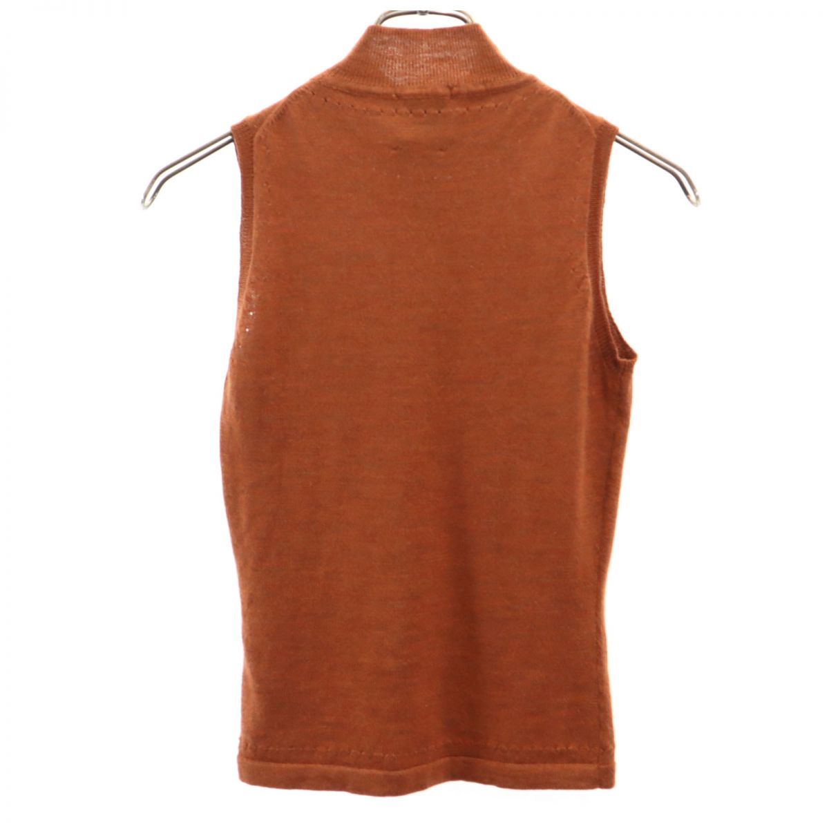 アナスイ ノースリーブ ウール セーター P ブラウン ANNA SUI ニット レディース