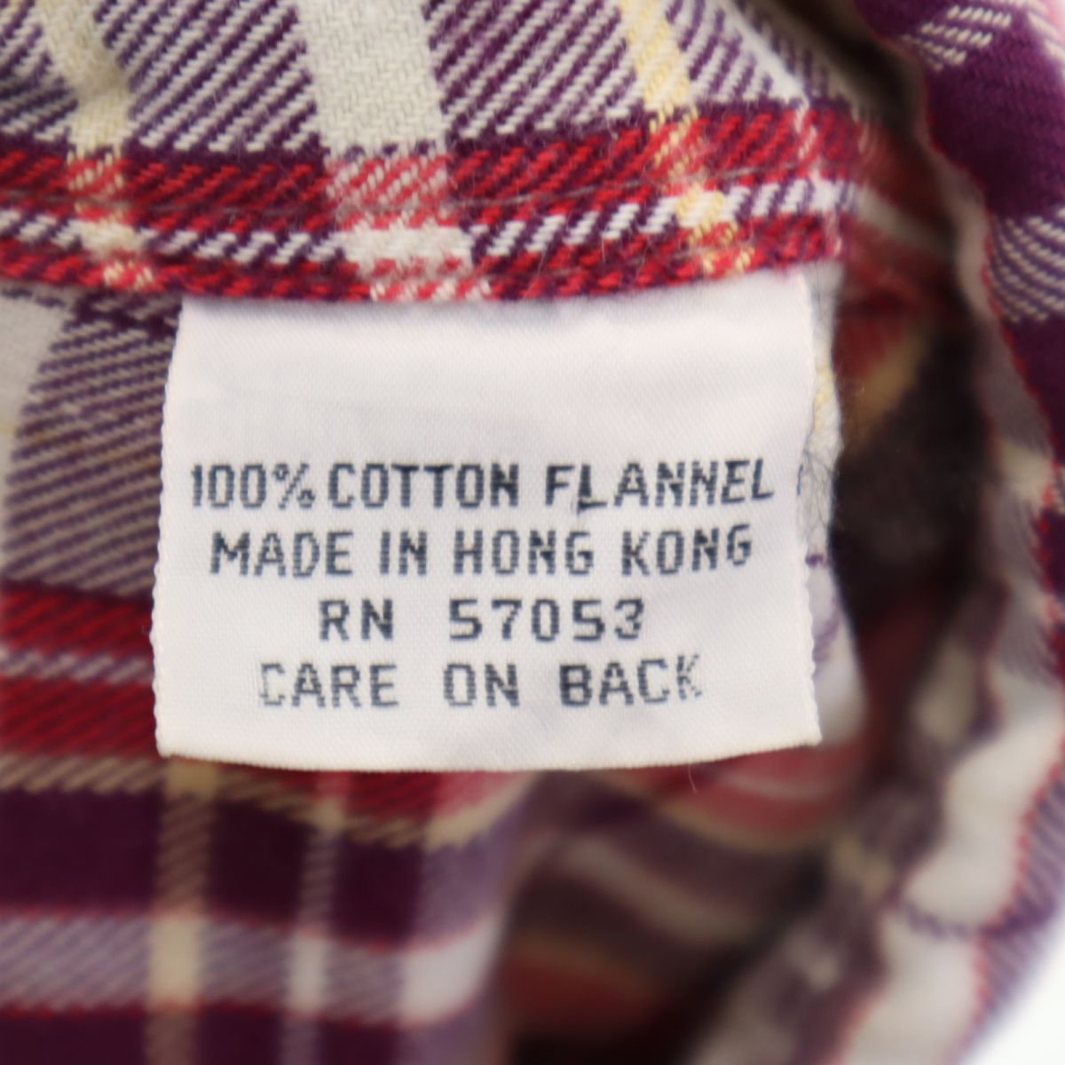 Dickies ディッキーズ 80s ヴィンテージ チェック柄 長袖 ボタンダウンシャツ XL レッド系 メンズ