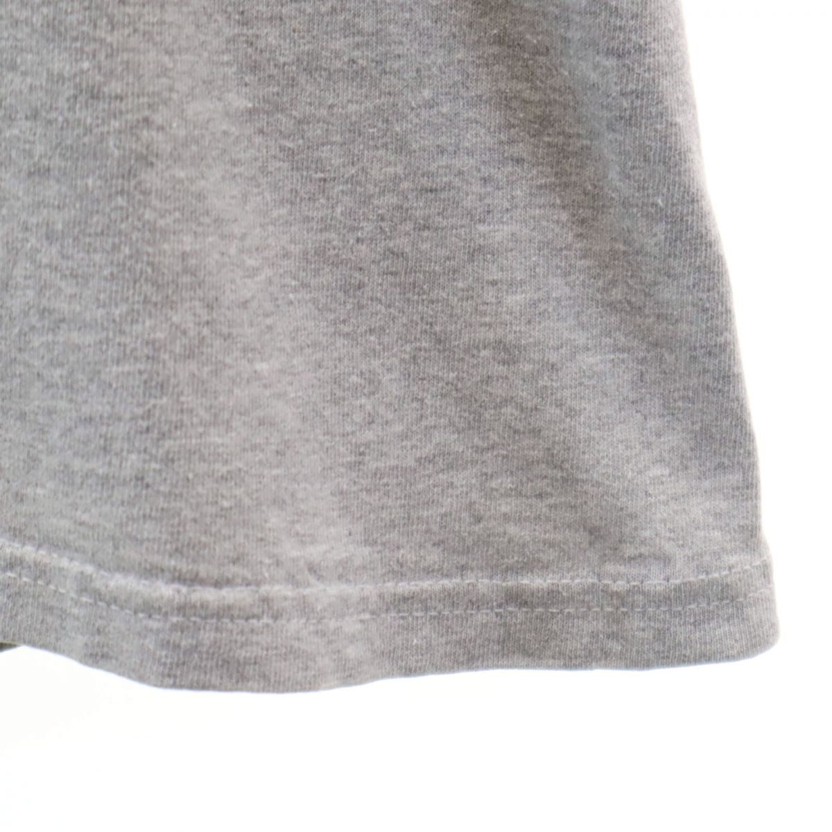 adidas アディダス 90s USA製 オールド トレフォイルロゴ 半袖 Tシャツ M グレー メンズ